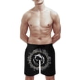 thumbnail image 6 of Tool Band Men's Swim Trunks Board Shorts Drawstring Elastic Waist Quick Dry Swimsuits Beach Shorts with Pockets M, 6 of 8