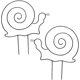 thumbnail image 1 of Soporte para plantas Etapas Scail State Hierro Jardinería Planta trepadora Estante para flores trepadoras 2 piezas (caracol), 1 of 1