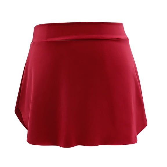 Npasoilc Wrap Dance Skirt for Women Sheer High Waist Half Skirt