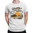thumbnail image 2 of Happy Miles Graphic Men's White T-shirts, 2 of 3