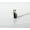 thumbnail image 3 of Natural Green Bi-colored Tourmaline Sterling Silver Necklace NT91, 3 of 9