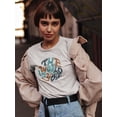 thumbnail image 2 of The World Is Yours Groovy Style T-Shirt Women -Image by Shutterstock, Female Medium, 2 of 4