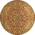 thumbnail image 1 of Ahgly Company Indoor Round Persian Brown Traditional Area Rugs, 7' Round, 1 of 4