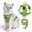 Green, variant on Cat Harness and Leash Set, Reflective Adjustable Escape-Resistant Vest