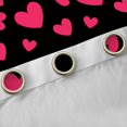 thumbnail image 4 of Feelyou Romantic Love Heart Black Out Curtains for Child, Kawaii Cartoon Black Red Curtains Pack of 2 (42x63 Each), Dreamy Princess Style Bedroom Curtains, Black Out Curtains Decor, 4 of 6