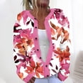 thumbnail image 1 of Cárdigan informal de punto con estampado floral para mujer, chaqueta abotonada y abrigo superior para mujer, 1 of 5