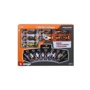 Bburago Formula Racing McLaren1:43 Scale Diecast Race Play Cars with Display Stand 7 pack