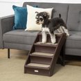 thumbnail image 2 of PawHut Pet Steps Foldable Stairs 4-Level Nonslip Mats Dark Brown, 2 of 10