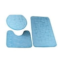 thumbnail image 2 of Kezqiaxn Bathroom Mat Set Clearance! 3Pc Toilet Rugs Bathroom Carpet, Super Soft Non Slip Bathtub Carpet And Absorbent Bath Mat, Bathroom Carpet, Plush Bath Mat for Bathroom Light Blue, 2 of 8