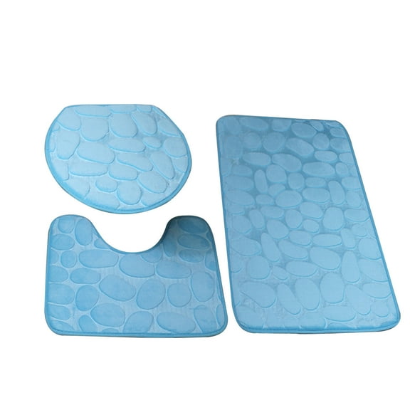 Back To School!Bathroom Rug Sets with Toilet Cover,3 Piece Rug Sets for The Living Room,Super Soft Non Slip Bathtub Carpet and Absorbent Bath Mat, Bathroom Carpet, Plush Bath Mat for Bathroom