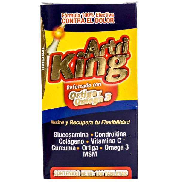 Artri King Ortiga Omega 3 Joint Support Supplement Artriking Nettle Glucosamine Curcumin 100 Ct Walmart Com Artri King Ortiga Omega 3 Joint Support Supplement Artriking Nettle Glucosamine Curcumin 100 Ct Walmart Com