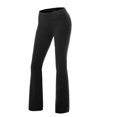 thumbnail image 4 of Pantalones de yoga Pantalones anchos de cintura alta Mujer Pantalones largos elásticos, Negro, S kenally AP002147-04, 4 of 7
