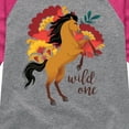thumbnail image 3 of Spirit Riding Free - Wild One  - Toddler And Youth Girls Raglan Graphic T-Shirt, 3 of 5