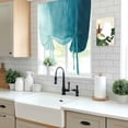 thumbnail image 5 of Blue Teal Ombre Balloon Curtains for Living Room/French Door, Coastal Beach Modern Abstract Art Tie Up Curtains 63 Inch Length Energy Saving Kitchen Curtains Shades for Windows 42"x63", 5 of 8