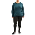 thumbnail image 3 of Terra and Sky Women's Plus Active Fleece Crew Sweatshirt, 3 of 5