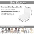 thumbnail image 2 of KBOOK Stretch Bar Stool Cover Velvet Pub Counter Height Side Chair Slipcover for Dining Room Size S, 2 of 6
