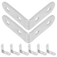 thumbnail image 5 of 16pcs Angle Brackets Furniture Corner Brackets Small L Brackets for Tables L Bracket Shelves L Shaped Corner Bracket with Screws, 5 of 5