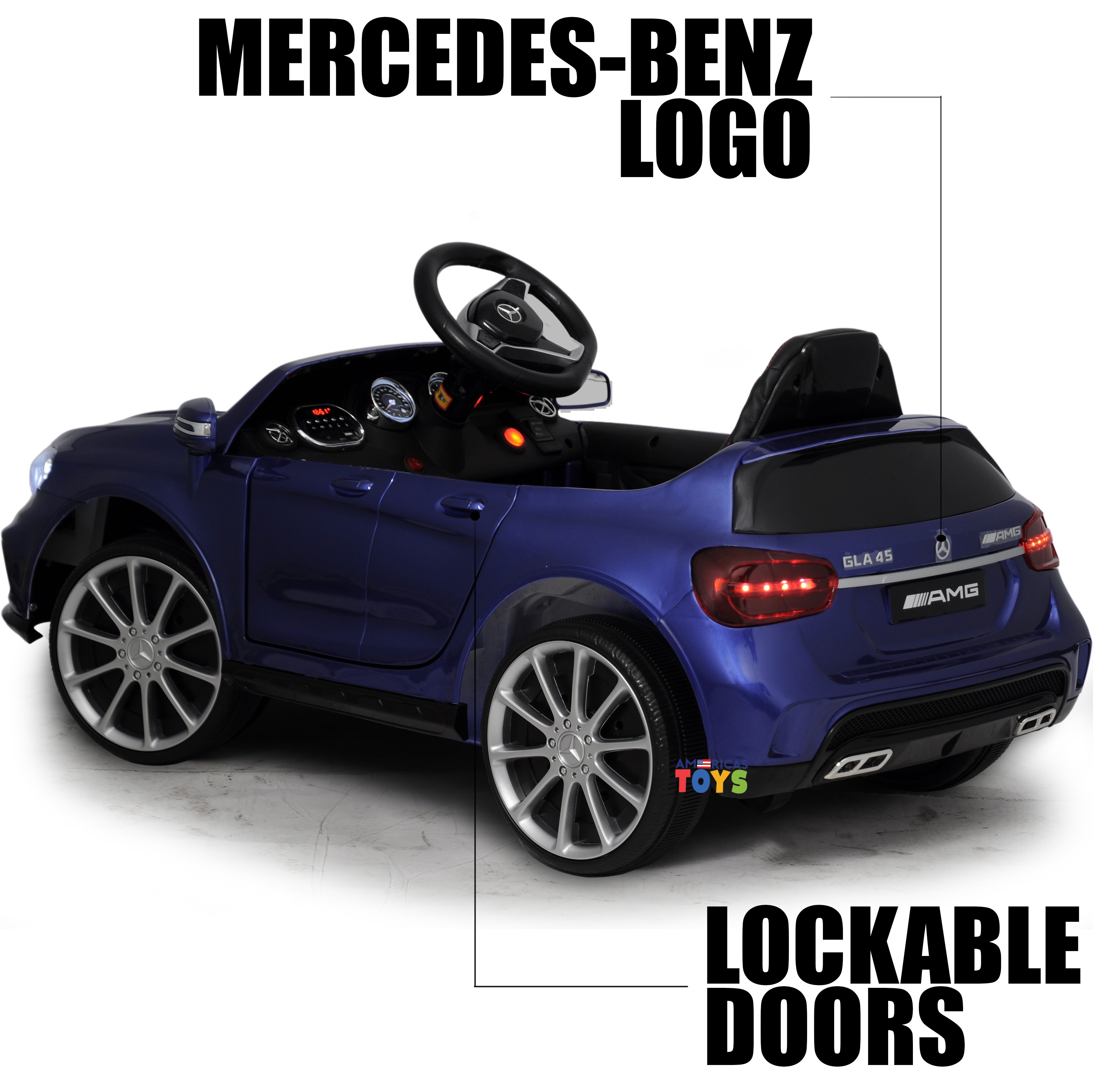 Mercedes GLA45 12 V Powered Ride on Car for Kids with Remote Control
