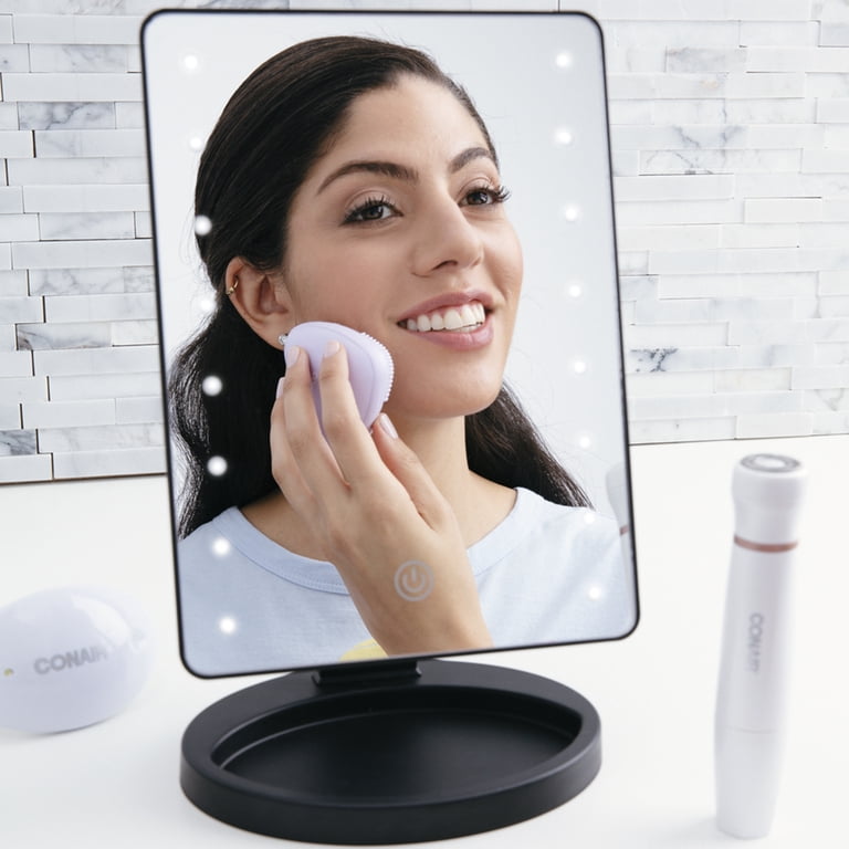 Conair Reflections LED Lighted Vanity Makeup Mirror, Black photo 7