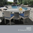thumbnail image 1 of Monterey 60 Inch Outdoor Patio Dining Table with 6 Armless Chairs, 1 of 2