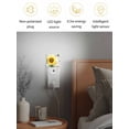 thumbnail image 4 of Night Lights Auto Sensor Bee Sunflower Plug-in LED Nightlights Lamp Dusk to Dawn for Living Room, Bedroom, Bathroom, Hallway, Stairways Home Wall Decor, My Sunshine Retro Wood Grain Night Light, 4 of 9