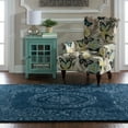 thumbnail image 3 of Linon Antique Vintage with silk Isfahan Navy2x3 Rug, 3 of 4