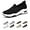 Black2, variant on Women's slip-on orthopedic sports shoes with arch support low-top shoes wedge heel walking shoes