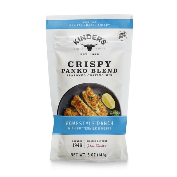 Kinder's Buttermilk Ranch Seasoned Panko Bread Crumb Coating Mix, 5 oz