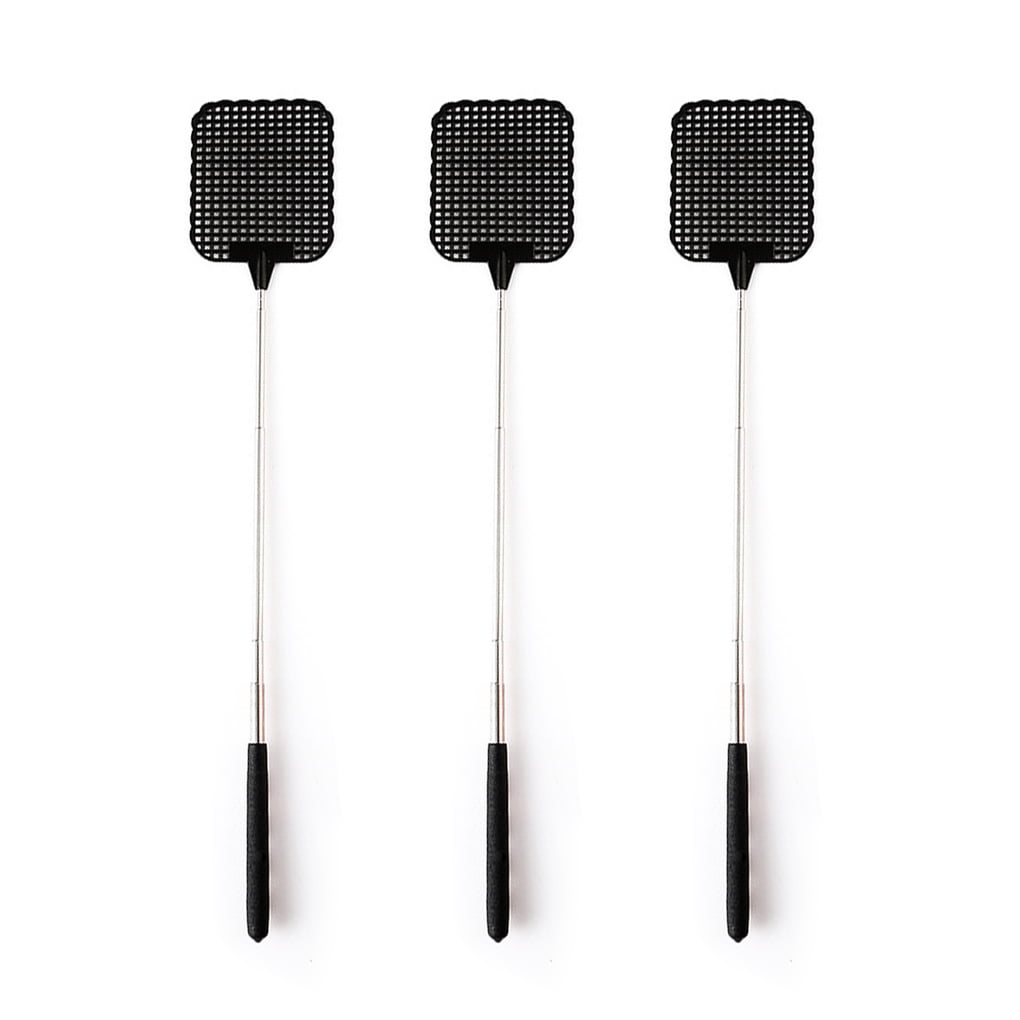 Tapette à Mouches Télescopique – Longueur 26 à 73 Cm – Poignée Acier Inoxydable – Pour Extérieur, Camping, Maison - 8
