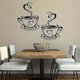 thumbnail image 1 of Creative wall sticker, coffee cup pattern self-adhesive wall stickers, cafe kitchen home decoration, 1 of 5