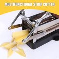thumbnail image 4 of French Fry Cutter Stainless Iron Potato Chippers for Carrots Veggie Sticks Non-Slip Suction Pad, 4 of 6