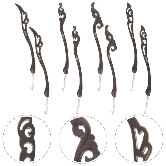 Toyvian Crochet Knitting Needles Craft Projects 8pcs