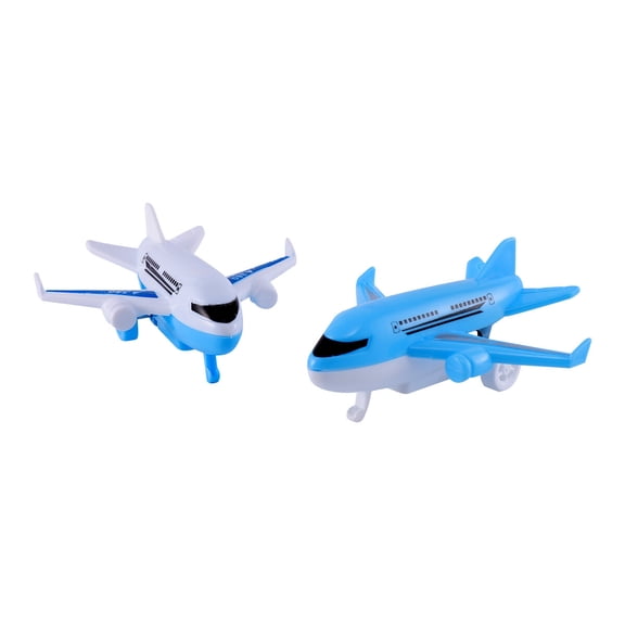 ELAYARD 12PCS Toy Airplane Plastic Pull Back Drive for Children Outdoor Play