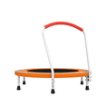 thumbnail image 5 of Leumius 36" Trampoline for Kids,3 Foot Indoor Outdoor Trampoline with Foam Handle,No-Gap Safe Design,Kid Trampoline with Safety Enclosure Net for Boys Girls, Ages 1-8,Orange, 5 of 6