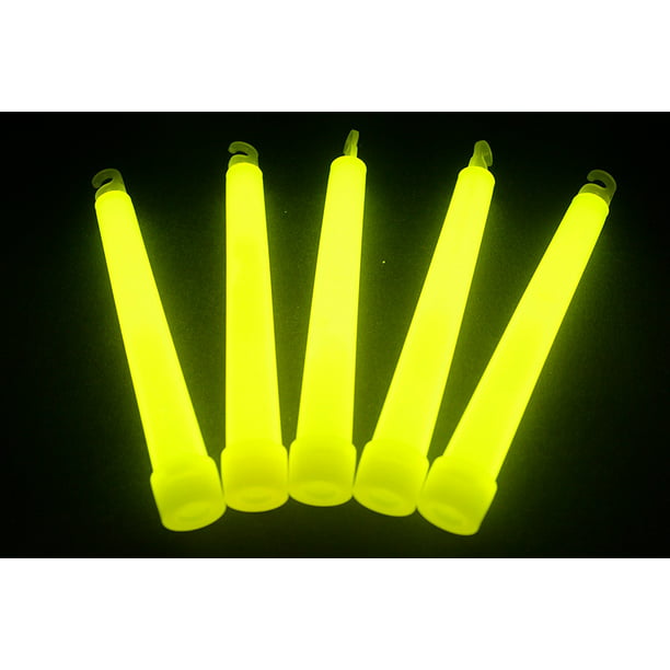 Sticks Bulk Wholesale, 100ct 6" Glow Stick Light Yellow, Glow With Us Brand - Walmart.com