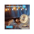 thumbnail image 4 of Ventilador Recargable Usb Con Luz, 5 Velocidades, 17.cm Xtellar blanco, 4 of 4