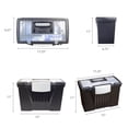 thumbnail image 2 of Storex, STX61510U01C, Portable File Storage Box, 1 / Carton, Black, 2 of 7