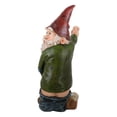 thumbnail image 5 of Estatua de gnomo Willy el gnomo de jardín que hace pis para adornos de césped, decoraciones de interior o exterior - Gnomos divertidos rojos y verdes, 5 of 5