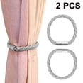 thumbnail image 1 of 2 Pcs Strong Magnetic Curtain Tiebacks Decorative Rope Holdbacks Convenient Ties Backs No Need Drilling, 1 of 9