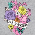 thumbnail image 3 of CafePress - Self Love Club Heart Long Sleeve T Shirt - Womens Baseball Tee, 3 of 4