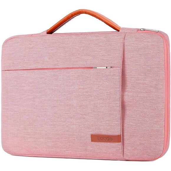 Lacdo 15 inch Laptop Sleeve Case for 16-inch New MacBook Pro A2141 2019-2020, 15 inch New MacBook Pro A1707 A1990, 15.4" Old MacBook Pro A1398, Microsoft Surface Book 3/2 Computer Notebook Bag, Pink
