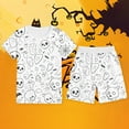 thumbnail image 3 of Kids Halloween Pajamas Toddler Coloring Pajamas Long Sleeve Top with Pajamas Pants for Boys and Girls Sleepwears Can Play with and Wear 5-6 Years, 3 of 3
