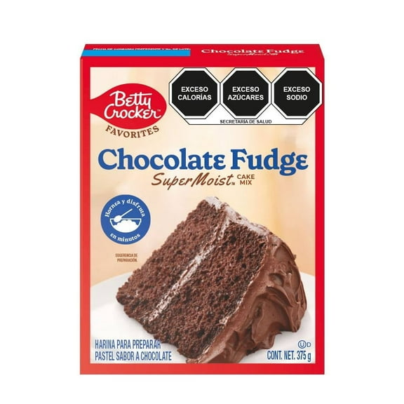 Harina para pastel Betty Crocker sabor chocolate 375 g