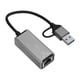 thumbnail image 3 of Adaptador de rojo de computadoras USB, Tipo C A Ethernet Adaptador Ligero 100Mbps para Teléfonos Inteligentes Portátiles, 3 of 7