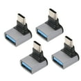 thumbnail image 4 of 90 Degree USB To USB C Adapter, 10Gbps Right Angle USB C To USB Adapter Portable Small High Speed  For Tablet, 4 of 8