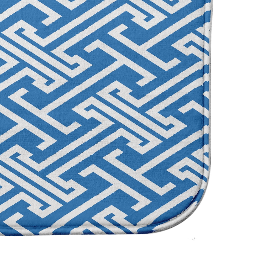 Simply Daisy 24" x 17" Plush Microfiber Blue Leeward Key Bath Mat