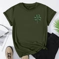 thumbnail image 3 of Posijego Womens St Patricks Day Shirts Clover Graphic T-Shirts Summer Casual Short Sleeve Pullover Tee Tops for Women, 3 of 5
