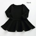 thumbnail image 1 of AAMILIFE 1-6 Ans Filles Automne Robe Chaude Sélectionné de Haute Qualité en Coton Princesse Robe Série Couleur Unie Rouge/violet/noir, 1 of 2