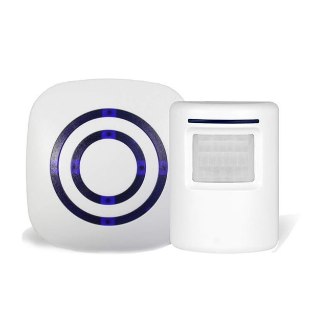 Business use motion sensor doorbell, outdoor doorbell kit wireless lane alarm: with 1 plug-in receiver and motion sensor detector