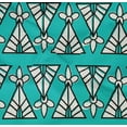 thumbnail image 4 of oneOone Organic Cotton Poplin Twill Fabric Floral & Triangle Block Print Sewing Fabric BTY 42 Inch Wide, 4 of 4
